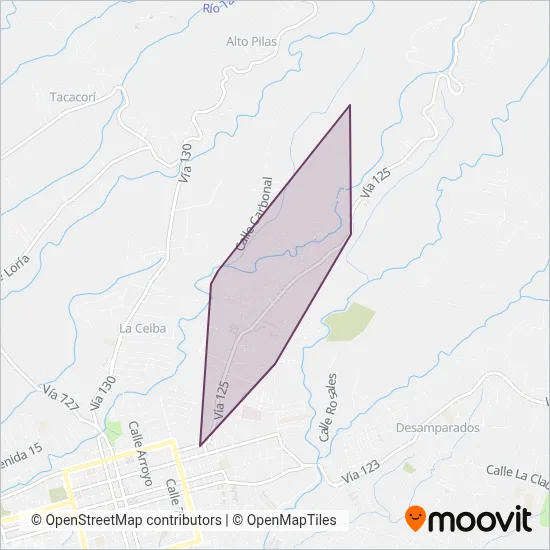 Cagua De Alajuela Sociedad Anonima coverage area map