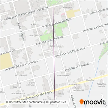 AVIA S. A. coverage area map