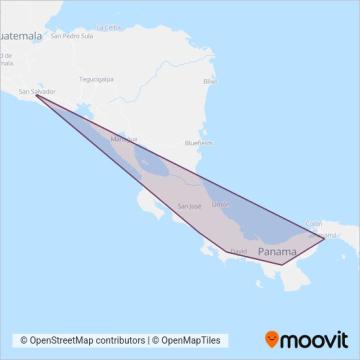 Ticabus S.A. coverage area map