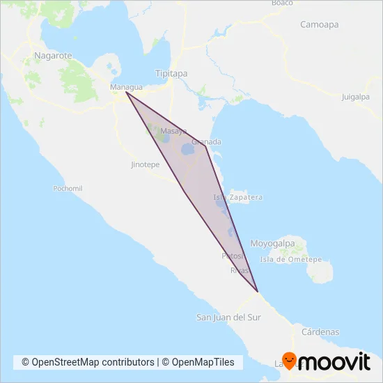 Central Line S.A. coverage area map