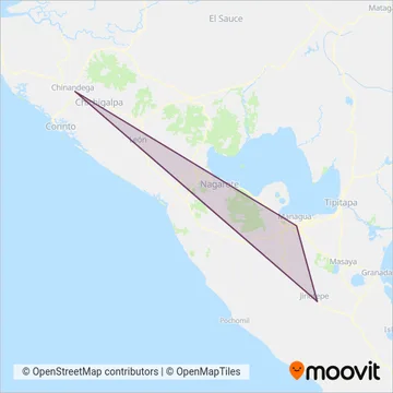 Nica Expreso coverage area map