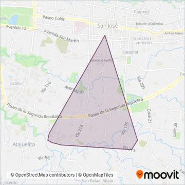 CONATRA S.A. coverage area map