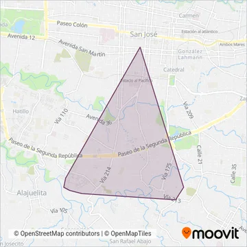 CONATRA S.A. coverage area map