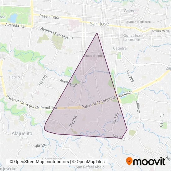 CONATRA S.A. coverage area map