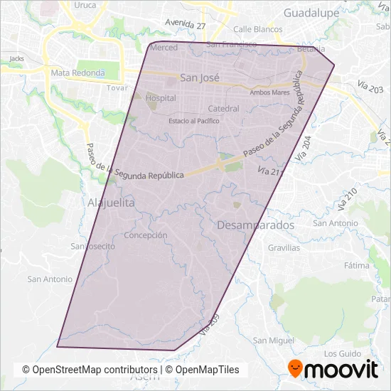 Lared LTDA coverage area map