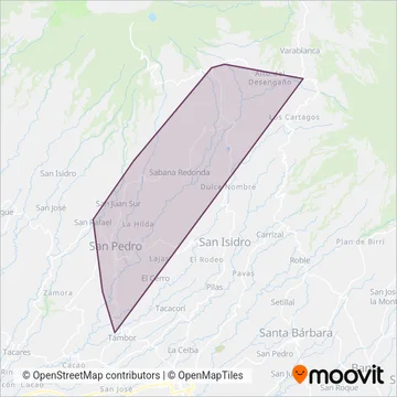TUPSA coverage area map