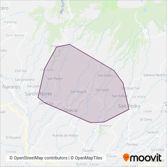 Autotransportes Santa Gertrudis coverage area map