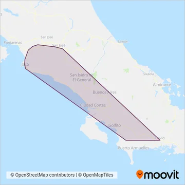 TRACOPA coverage area map