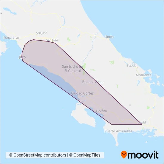 TRACOPA coverage area map