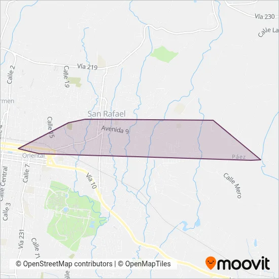 Corporación de transportes El Alto LTDA coverage area map