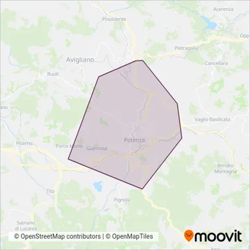 Area coperta dal servizio di Miccolis