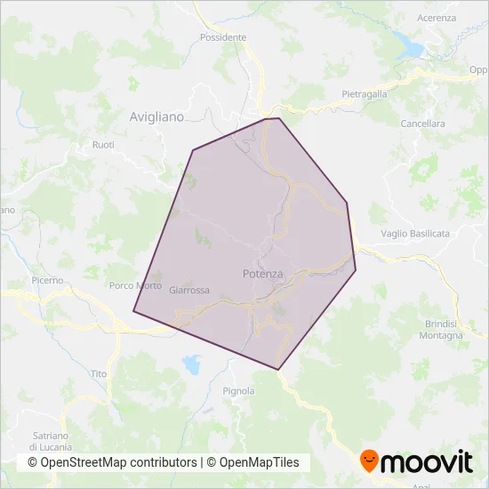 Area coperta dal servizio di Miccolis