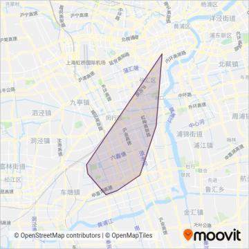 露虹公交 coverage area map