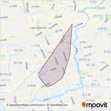 露虹公交 coverage area map