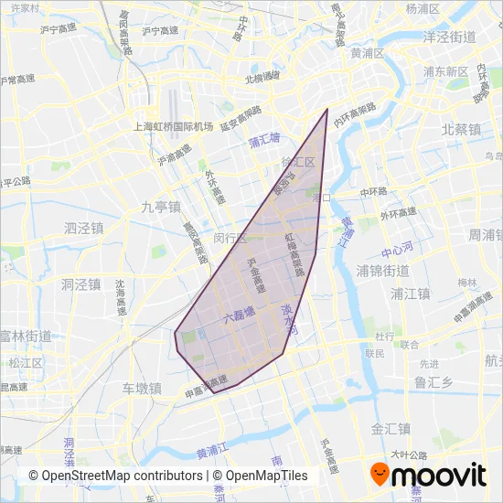 露虹公交线路的覆盖范围
