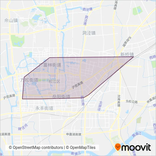 松江交通投资运营集团线路的覆盖范围