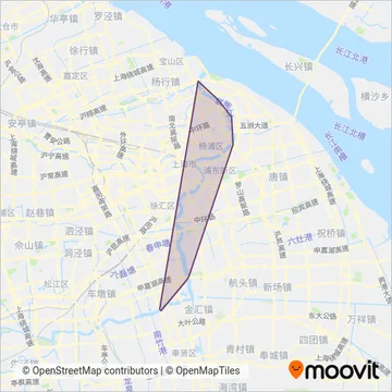 上海轮渡 coverage area map