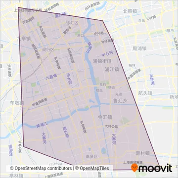 奉贤巴士 coverage area map