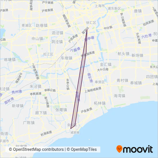 金山巴士线路的覆盖范围