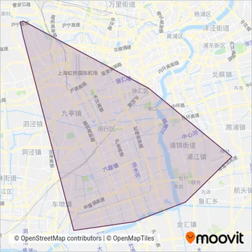 闵行客运 coverage area map