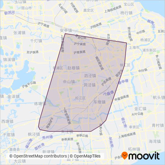 松江公交 coverage area map