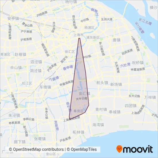 奉贤客运线路的覆盖范围