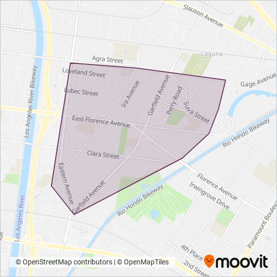 Fixed Route Bus coverage area map