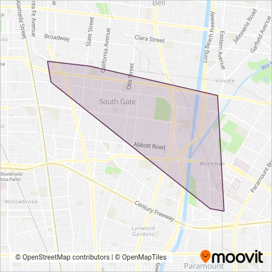 GATE coverage area map