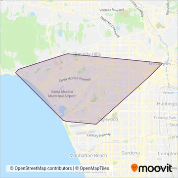 Big Blue Bus coverage area map