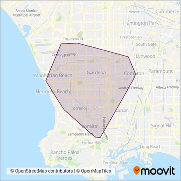 GTrans coverage area map