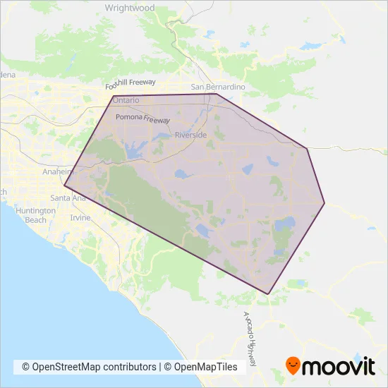 RTA coverage area map