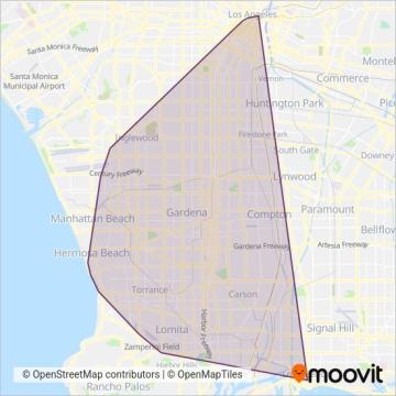 Torrance Transit coverage area map