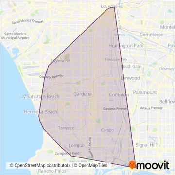 Torrance Transit coverage area map