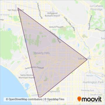 FlyAway coverage area map