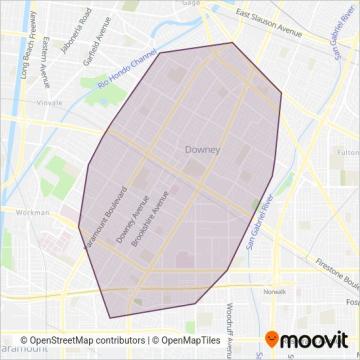 DowneyLINK coverage area map