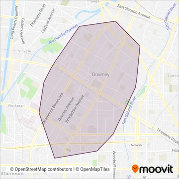 DowneyLINK coverage area map