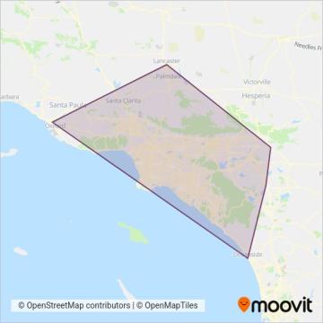 Metrolink coverage area map