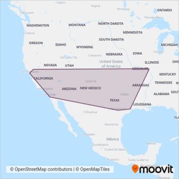 Greyhound-us coverage area map