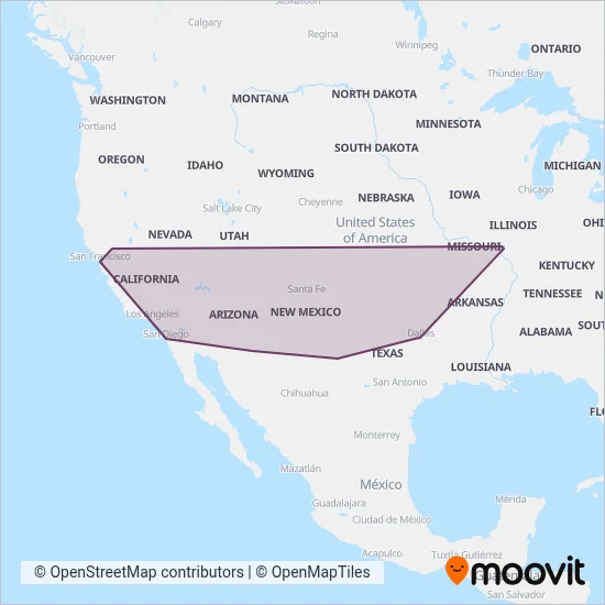 Greyhound-us coverage area map