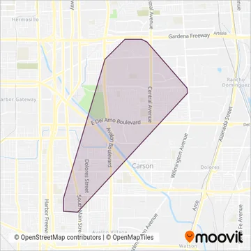 Carson Circuit coverage area map
