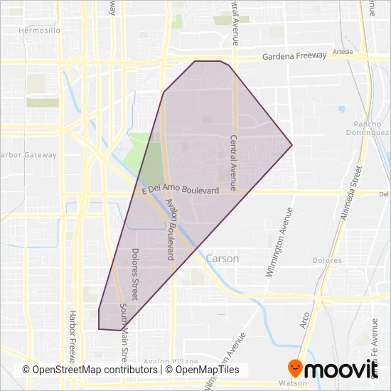Carson Circuit coverage area map
