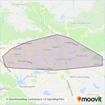 OMNITRANS coverage area map