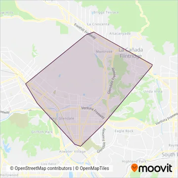 Beeline Bus coverage area map
