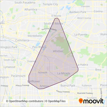 NTS coverage area map