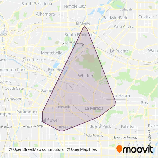 NTS coverage area map