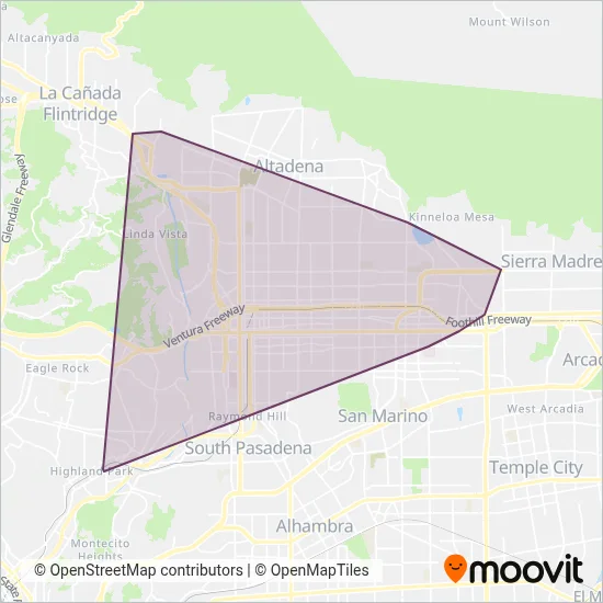 PT coverage area map