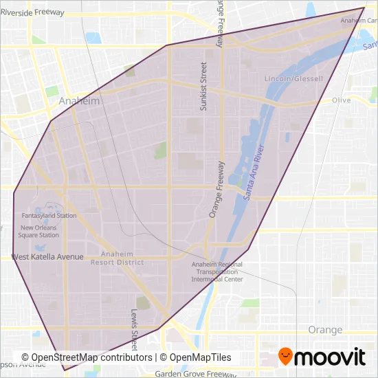 ART coverage area map