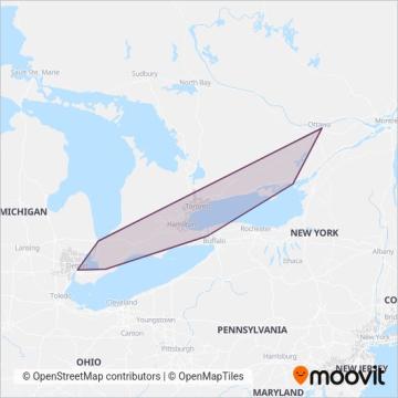 FlixBus-us coverage area map