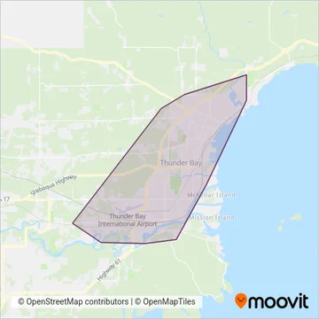 TB Transit coverage area map