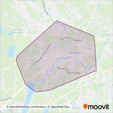 STS coverage area map
